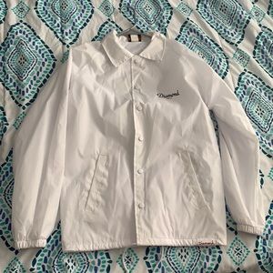 Diamond Supply Co, White Windbreaker (hoodless).